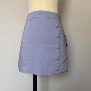Forever 21 Light Purple Button-Accent Mini Skirt